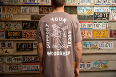 Support Your Local Woodshop Shirt, Brown
