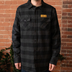 Flannel Work Shirt, Charcoal