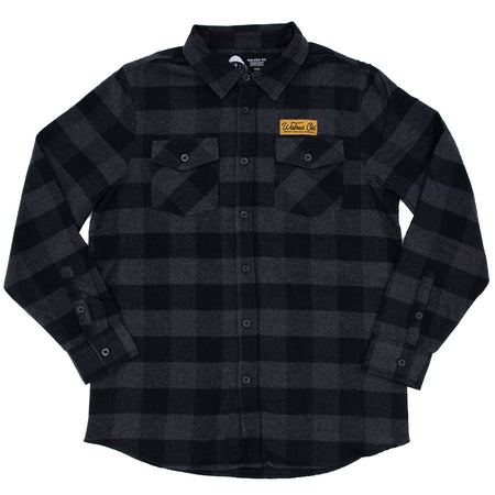 Image of Flannel Work Shirt, Charcoal