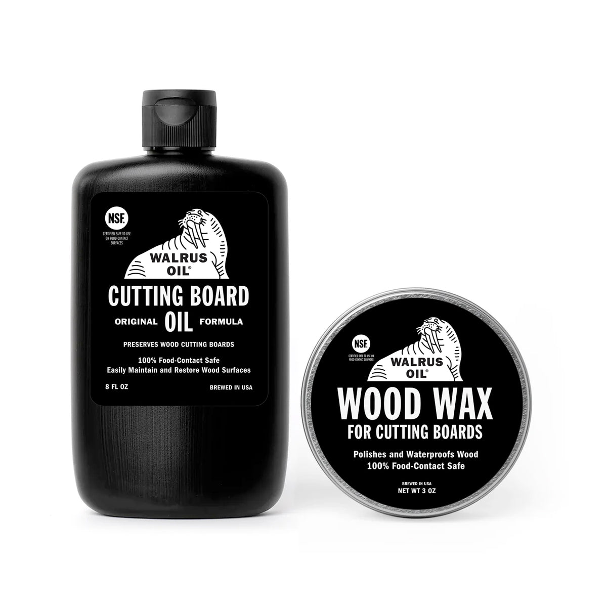 Cutting Board Oil and Wood Wax Set - Walrus Oil