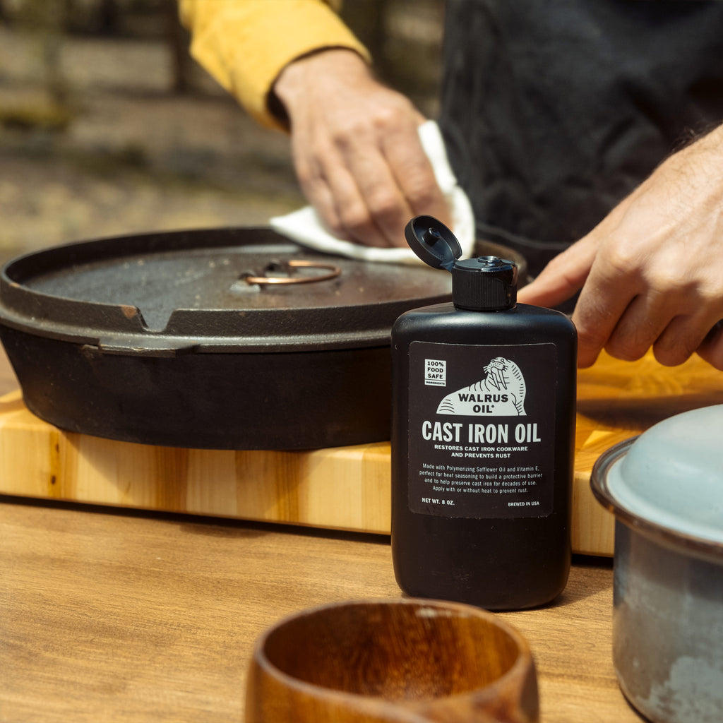 Cast Iron Oil by Foodieville for Seasoning Cast Iron Cookware 