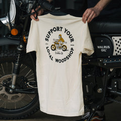 Support Your Local Woodshop Moto Shirt