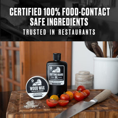 Cutting Board Oil and Wood Wax, Bundle