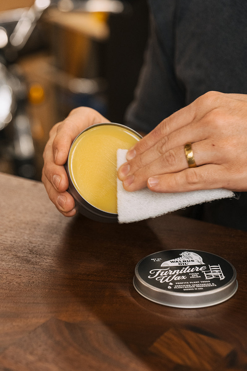 Walrus Oil Furniture Wax, Hard Wax Wood Finish