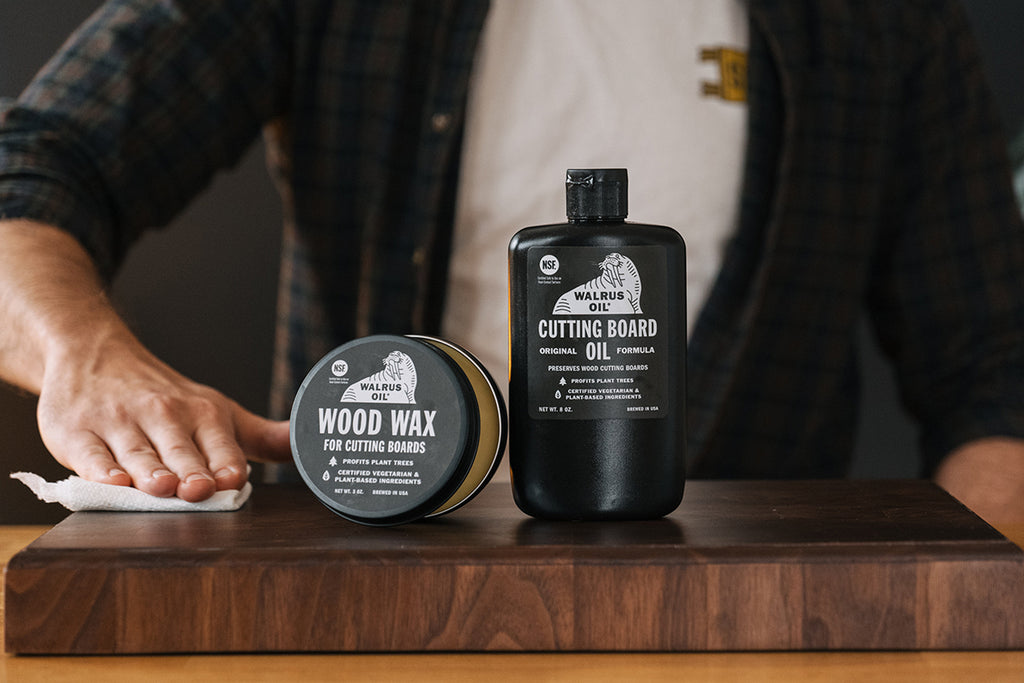 WALRUS OIL - Wood Wax, 3 oz Can, FDA Food-Safe, Cutting Board Wax and Board  Cream