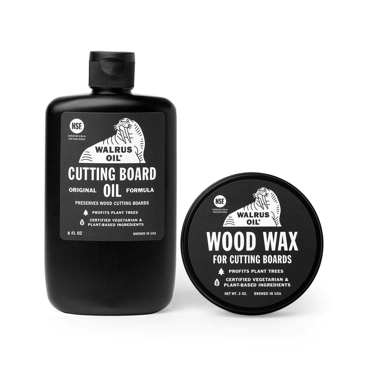 Cutting Board Oil And Wood Wax Set - Walrus Oil